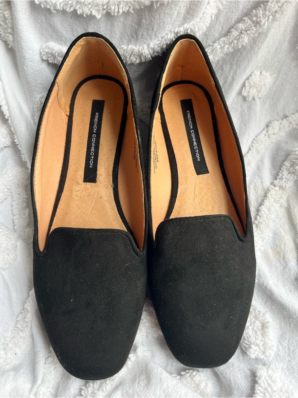 French Connection Black Flats